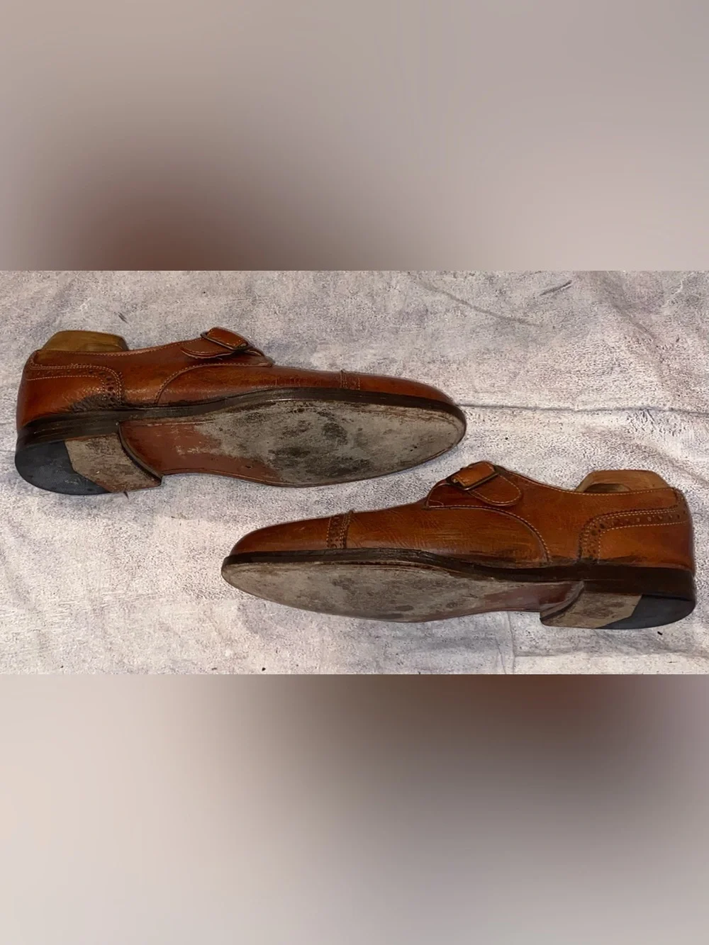 Rancourt Maine x Cole Haan Monk Strap Casual Dress Shoes Country Office 9.5 USA